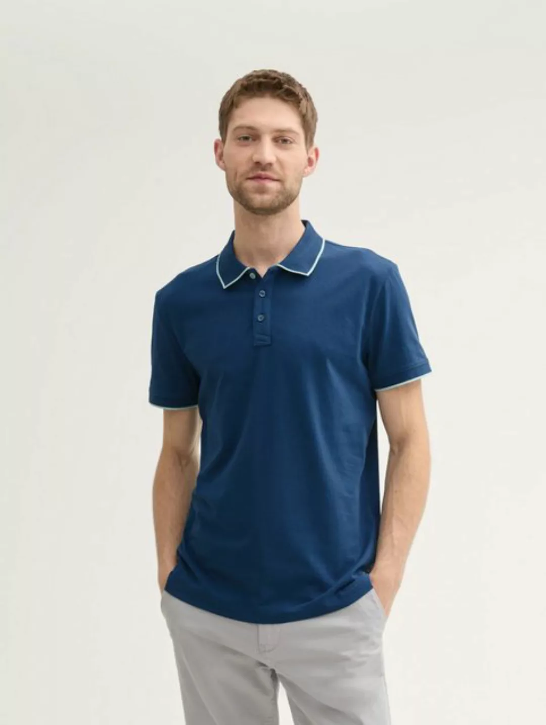 TOM TAILOR Langarm-Poloshirt Basic Poloshirt günstig online kaufen