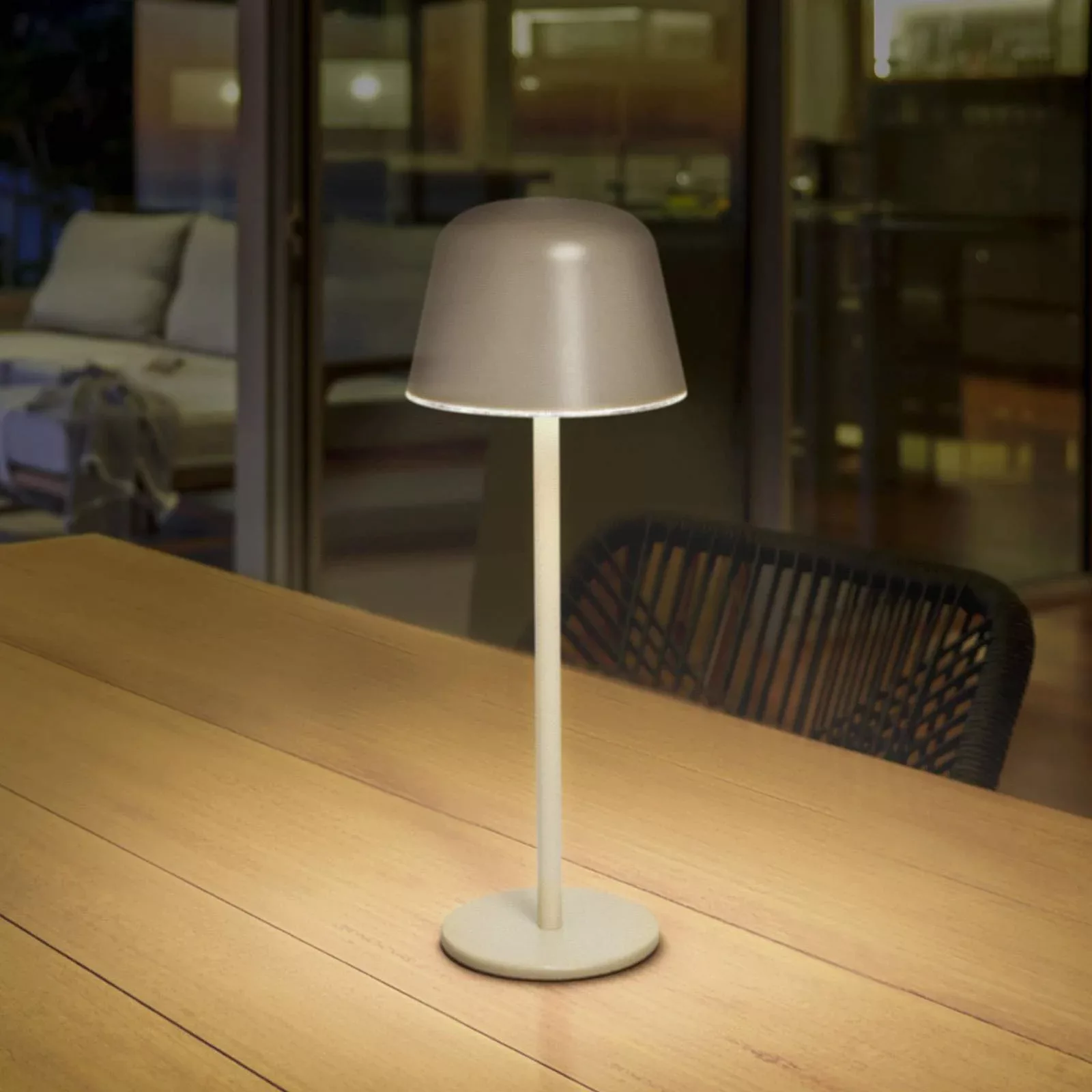 LEDVANCE LED-Akku-Tischleuchte Style Stan, Alu, CCT, beige günstig online kaufen