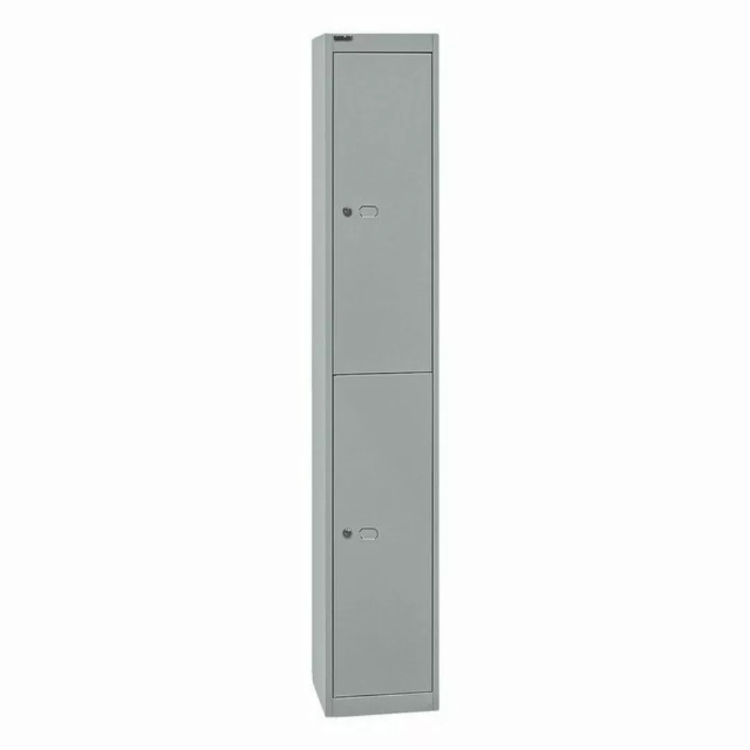 Bisley Garderobenschrank Garderobenschrank Office 2 Fächer silver. günstig online kaufen