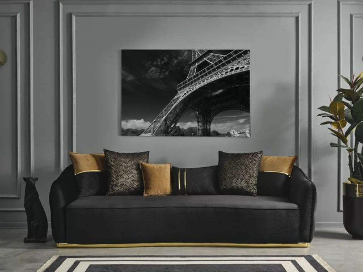 JVmoebel 4-Sitzer Sofa 4 Sitzer Chesterfield Polster Wohnzimmer Design Luxu günstig online kaufen