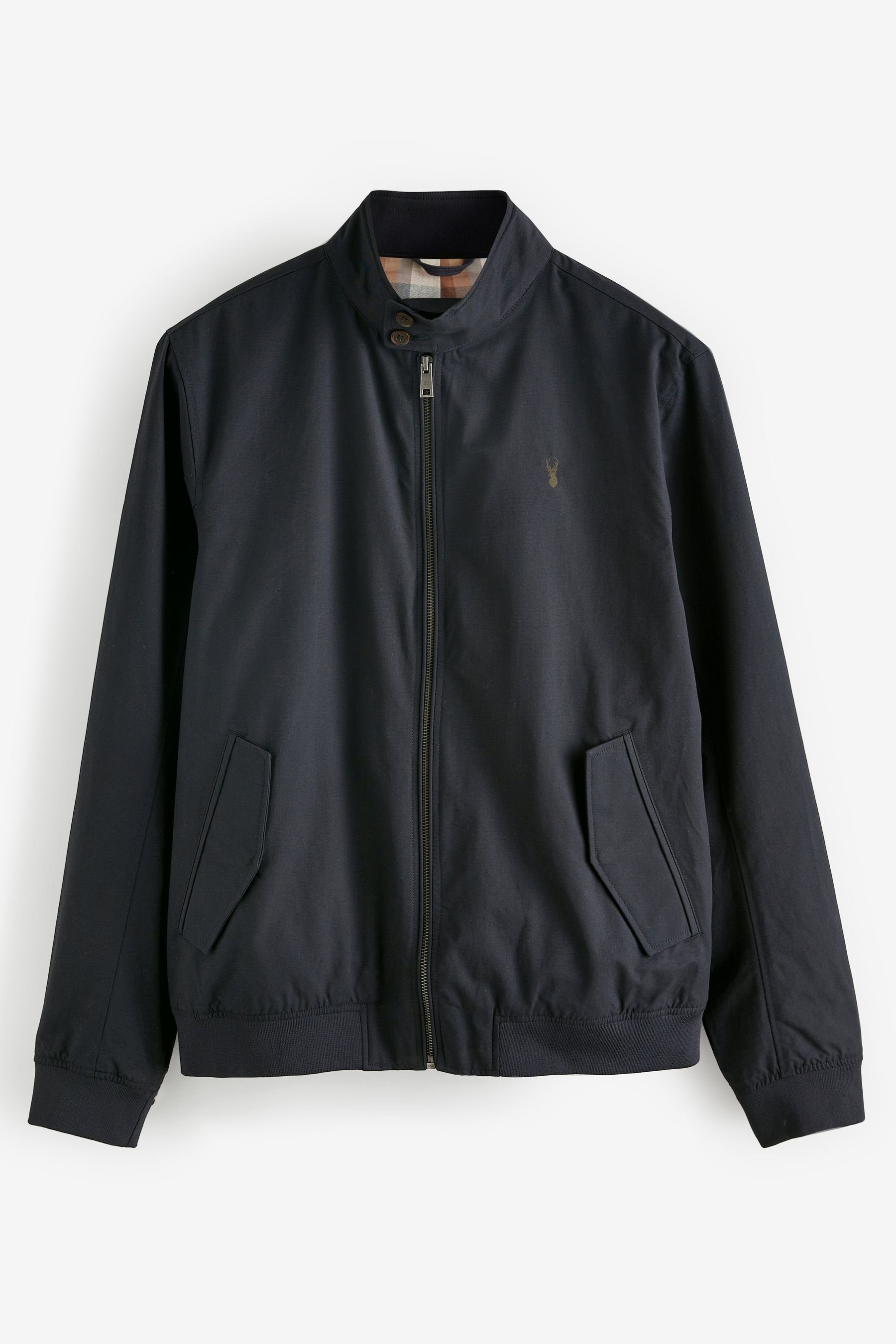 Next Blouson Wasserabweisende Harrington-Jacke mit Karofutter günstig online kaufen