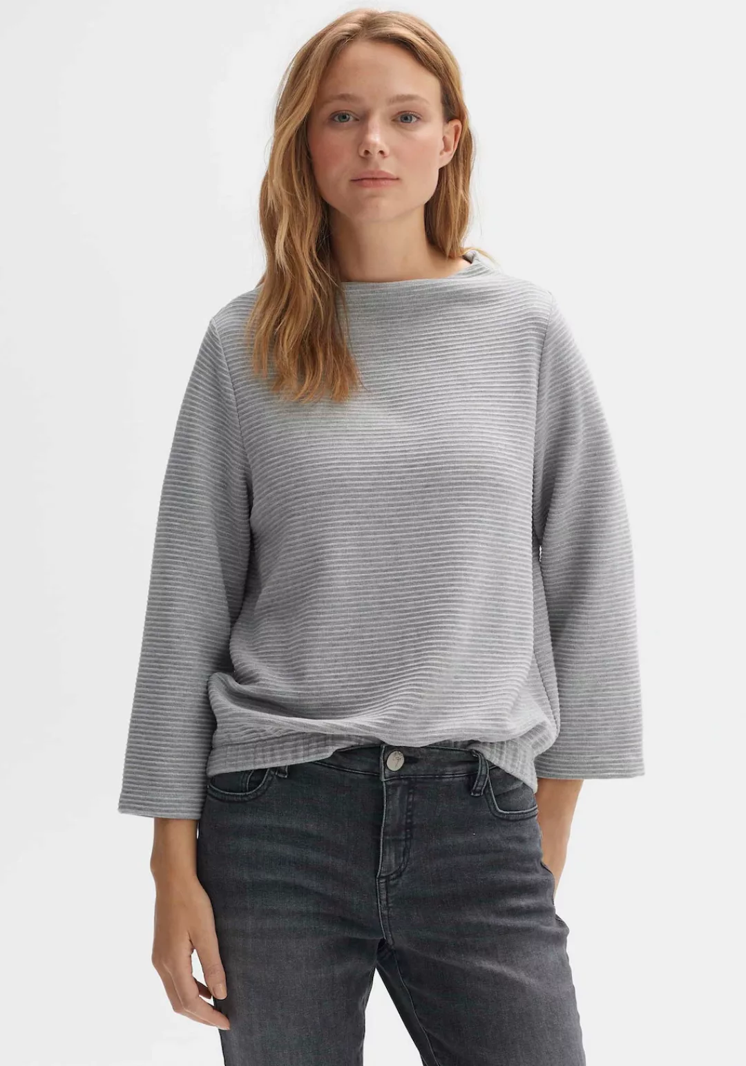 OPUS Sweatshirt "Gopura", mit weitem Rundhals Kragen günstig online kaufen