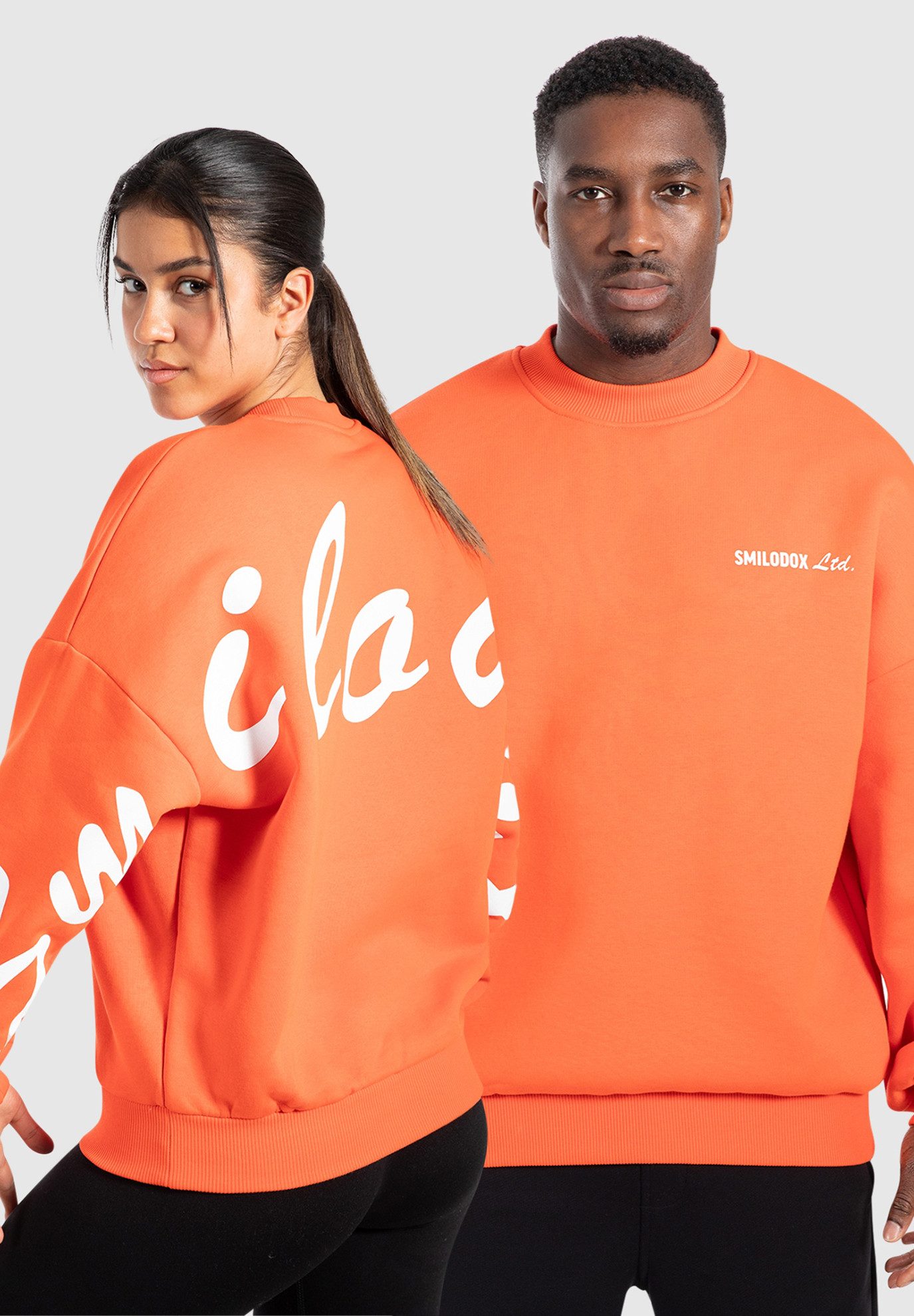 Smilodox Sweatshirt Unisex Liquid Brail, Oversize günstig online kaufen