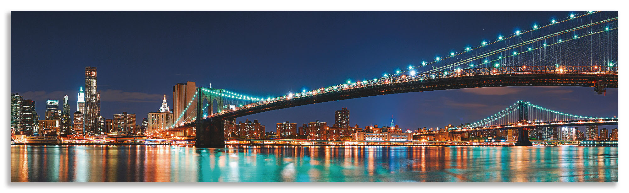 Artland Küchenrückwand »New York Skyline Brooklyn Bridge«, (1 tlg.), Alu Sp günstig online kaufen