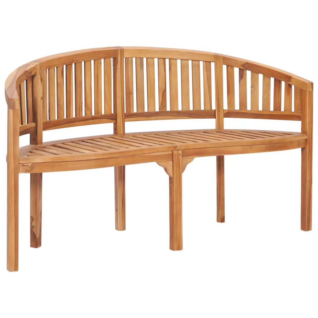 Bananenbank 151 Cm Massivholz Teak günstig online kaufen