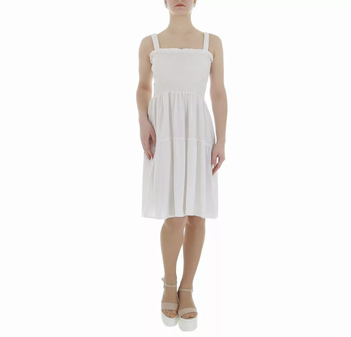 Ital-Design Sommerkleid Damen Freizeit (85941306) Volants Sommerkleid in We günstig online kaufen