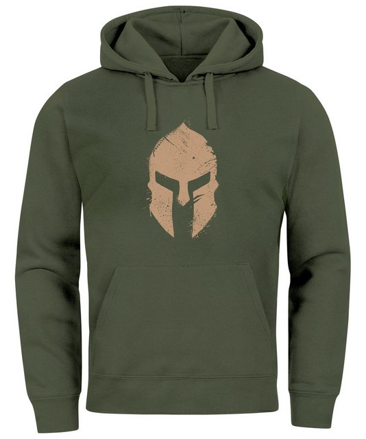 Neverless Hoodie Hoodie Herren Print Sparta-Helm Aufdruck Gladiator Krieger günstig online kaufen