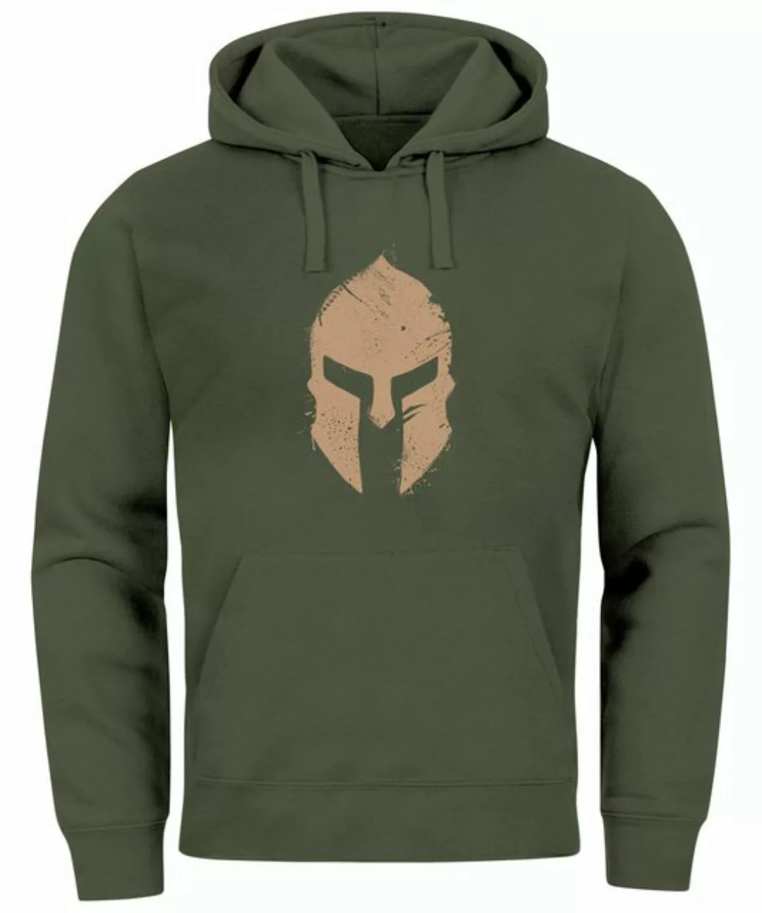 Neverless Hoodie Hoodie Herren Print Sparta-Helm Aufdruck Gladiator Krieger günstig online kaufen