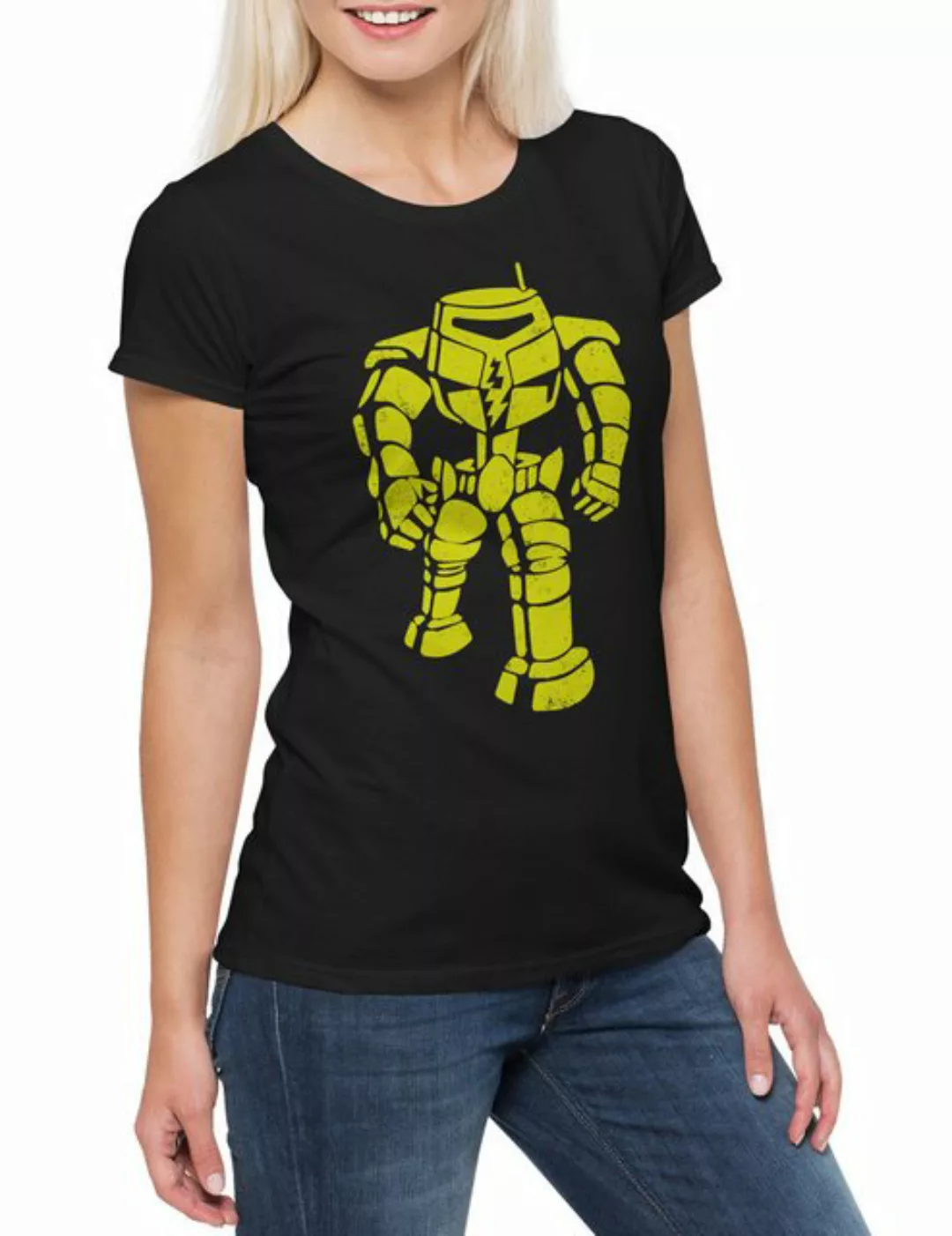 Urban Backwoods Print-Shirt The Big Robot Damen T-Shirt Sheldon Nerd Cooper günstig online kaufen