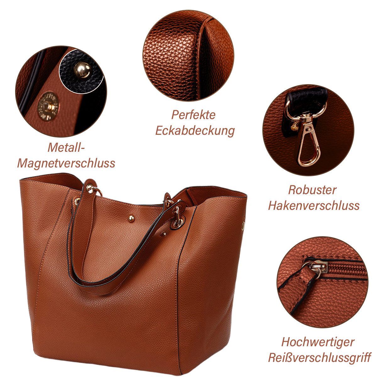 RWEUOQ Schultertasche Schultertasche Damen-Shopper Tote Große günstig online kaufen