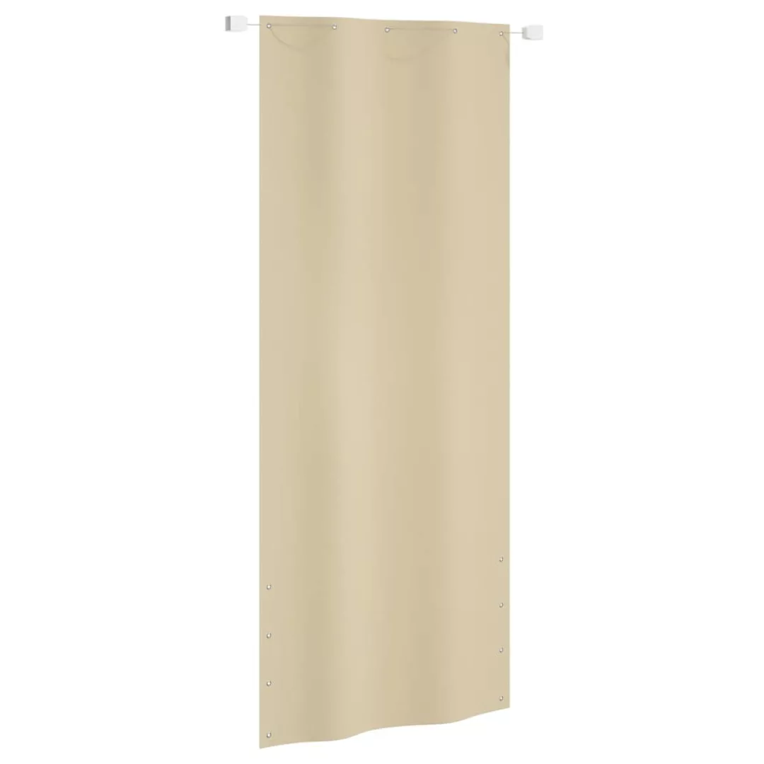 Vidaxl Balkon-sichtschutz Beige 100x240 Cm Oxford-gewebe günstig online kaufen