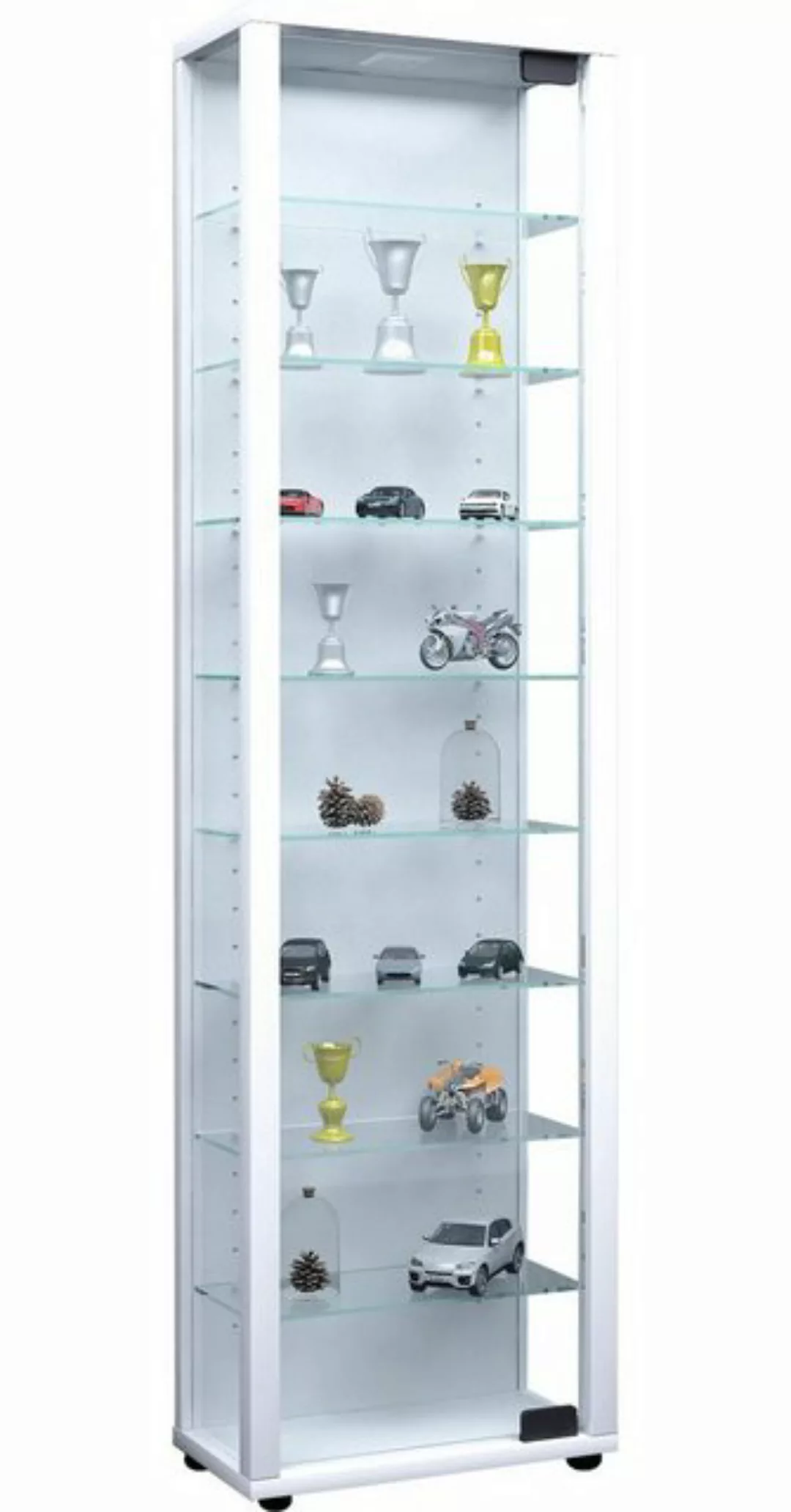 VCM Standvitrine Holz Glas Stand Vitrine Sammelvitrine Edana Maxi günstig online kaufen