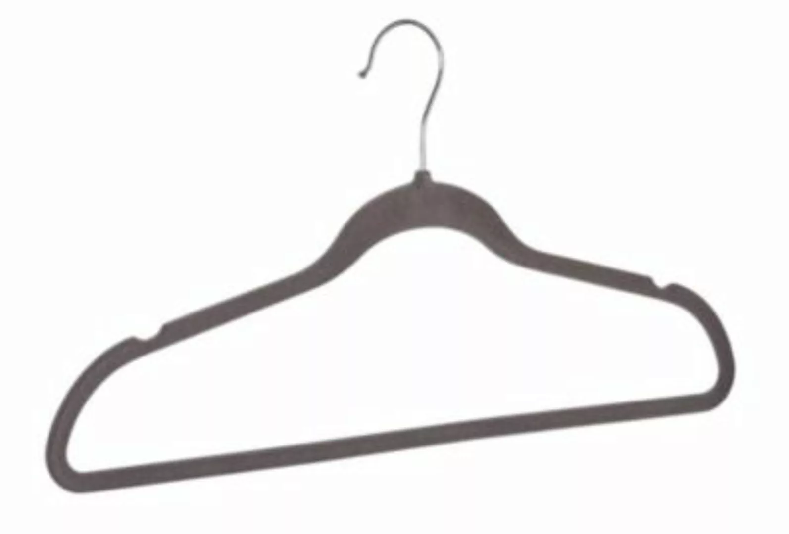 WENKO Kleiderbügel, (Set, 15 tlg.), Kunststoff, beflockt, 45 cm günstig online kaufen