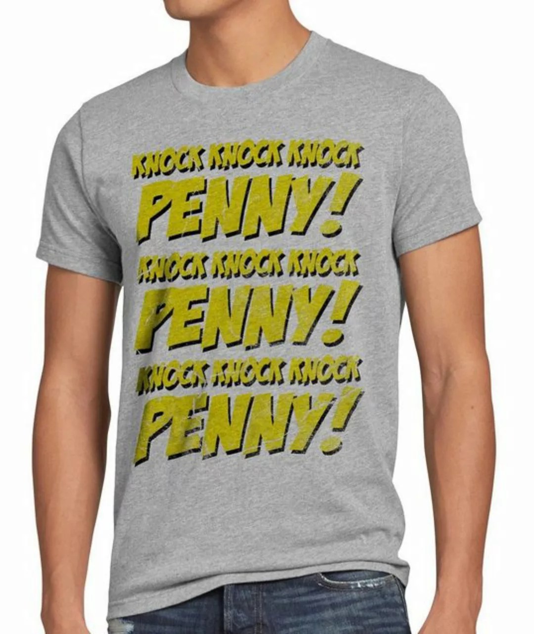 style3 Print-Shirt Herren T-Shirt Penny knock big bang sheldon College theo günstig online kaufen