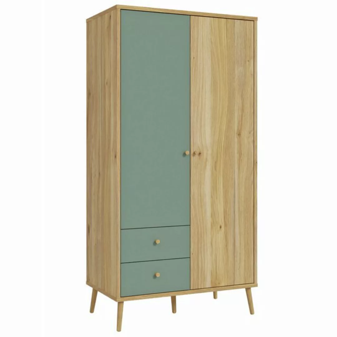 expendio Kleiderschrank Wenke 11 Mauvella Oak Nb. / Salbei günstig online kaufen