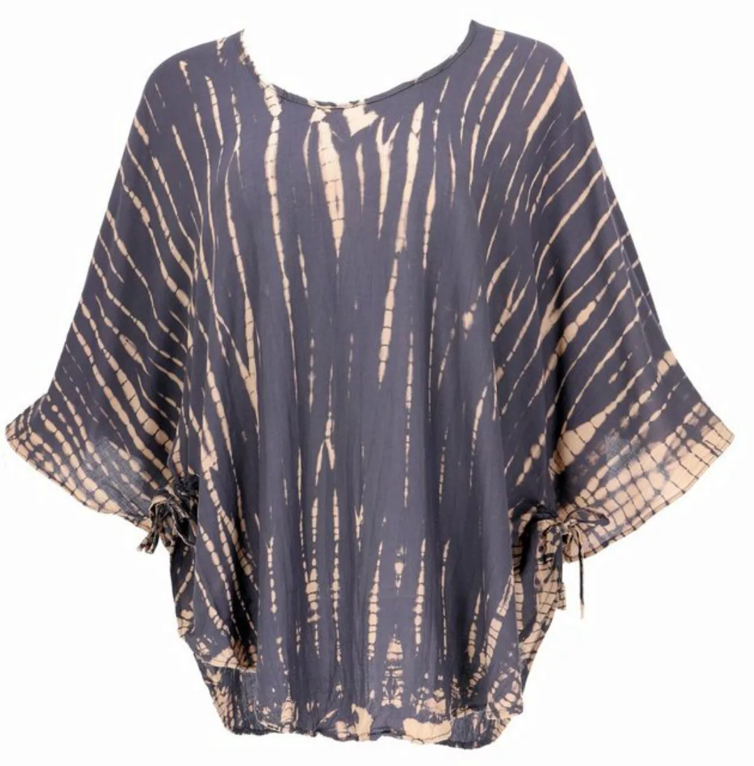 Guru-Shop Longbluse Plus Size Batik Kaftanbluse, weites Blusentop.. alterna günstig online kaufen