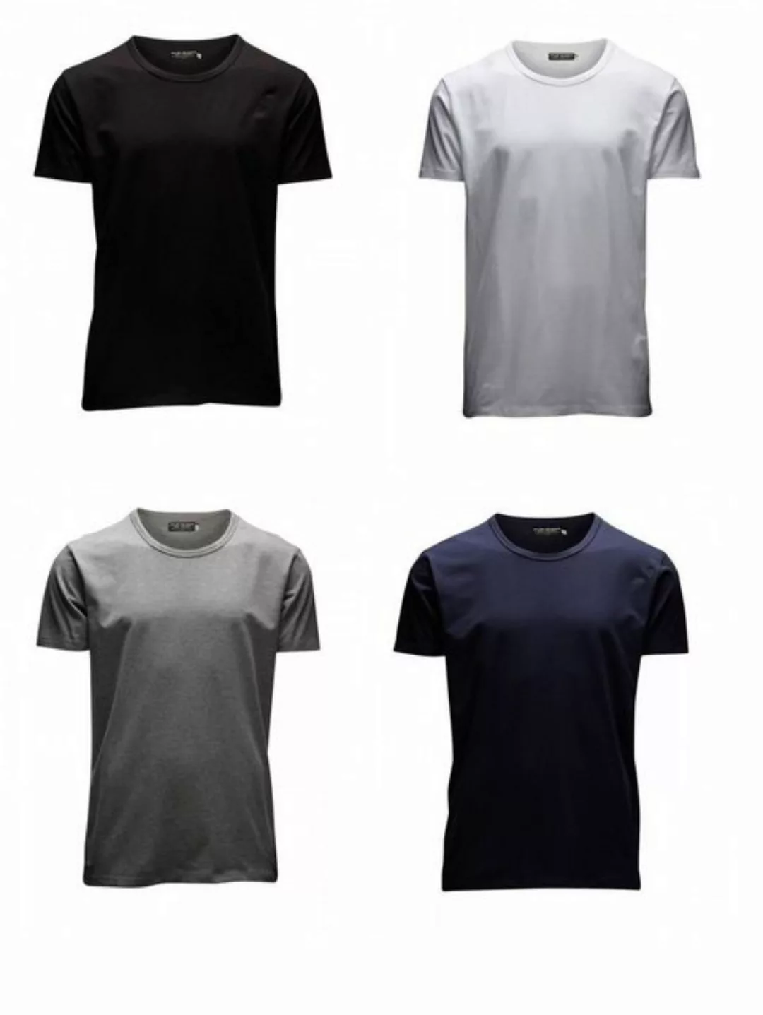 Jack & Jones Herren T-Shirt O-Neck & V-Neck Slim Fit 4er Pack günstig online kaufen