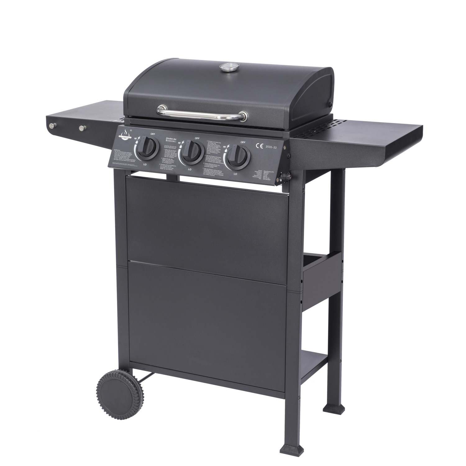 El Fuego Gasgrill San Jose mit 3 Brenner 104 cm x 101,5 cm x 51 cm günstig online kaufen