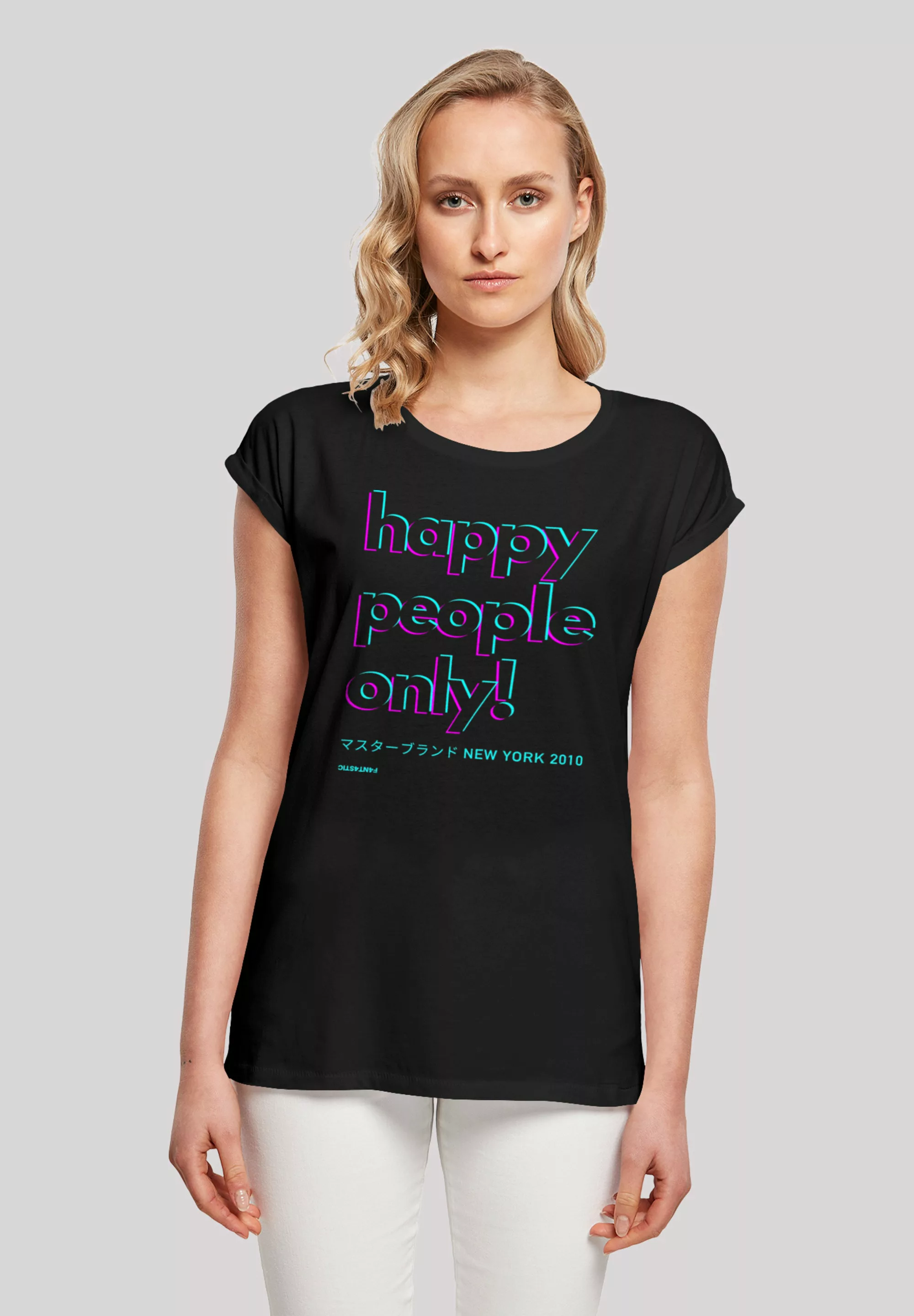 F4NT4STIC T-Shirt "Happy people only New York", Print günstig online kaufen