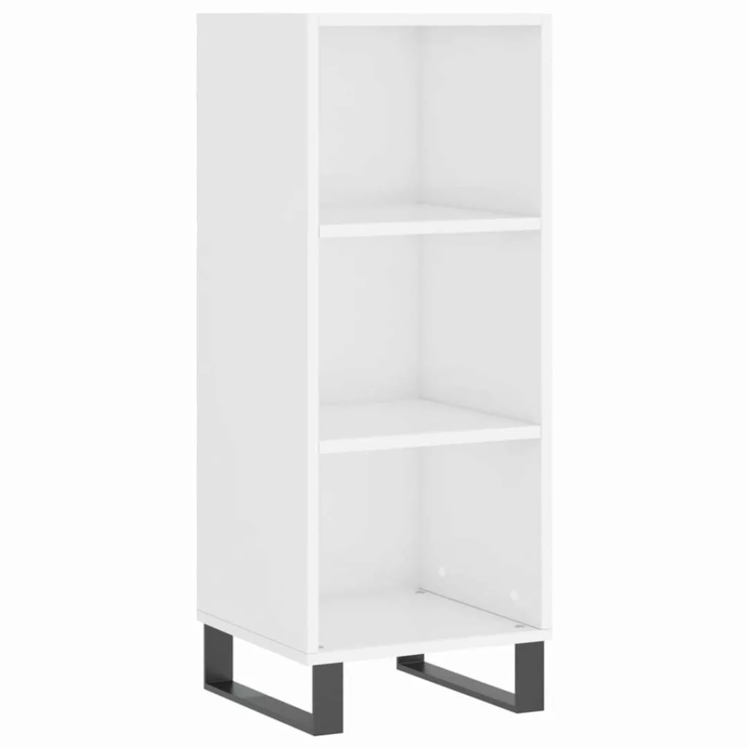 vidaXL Sideboard Sideboard Hochglanz-Weiß 34,5x32,5x90 cm günstig online kaufen