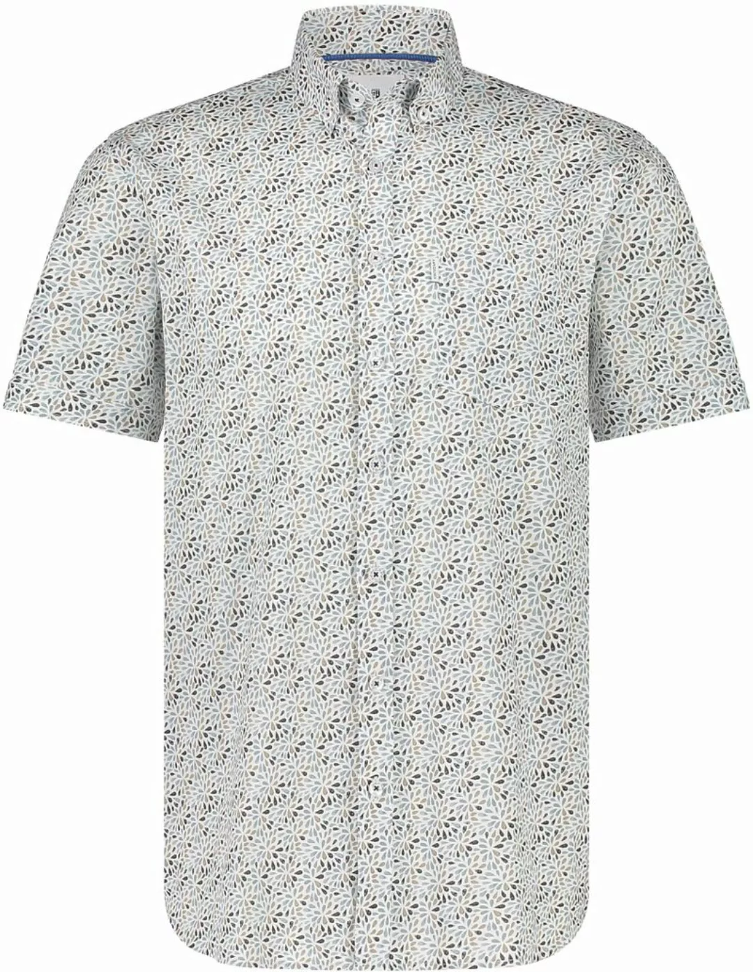 State Of Art Short Sleeve Hemd Druck Blau - Größe XL günstig online kaufen