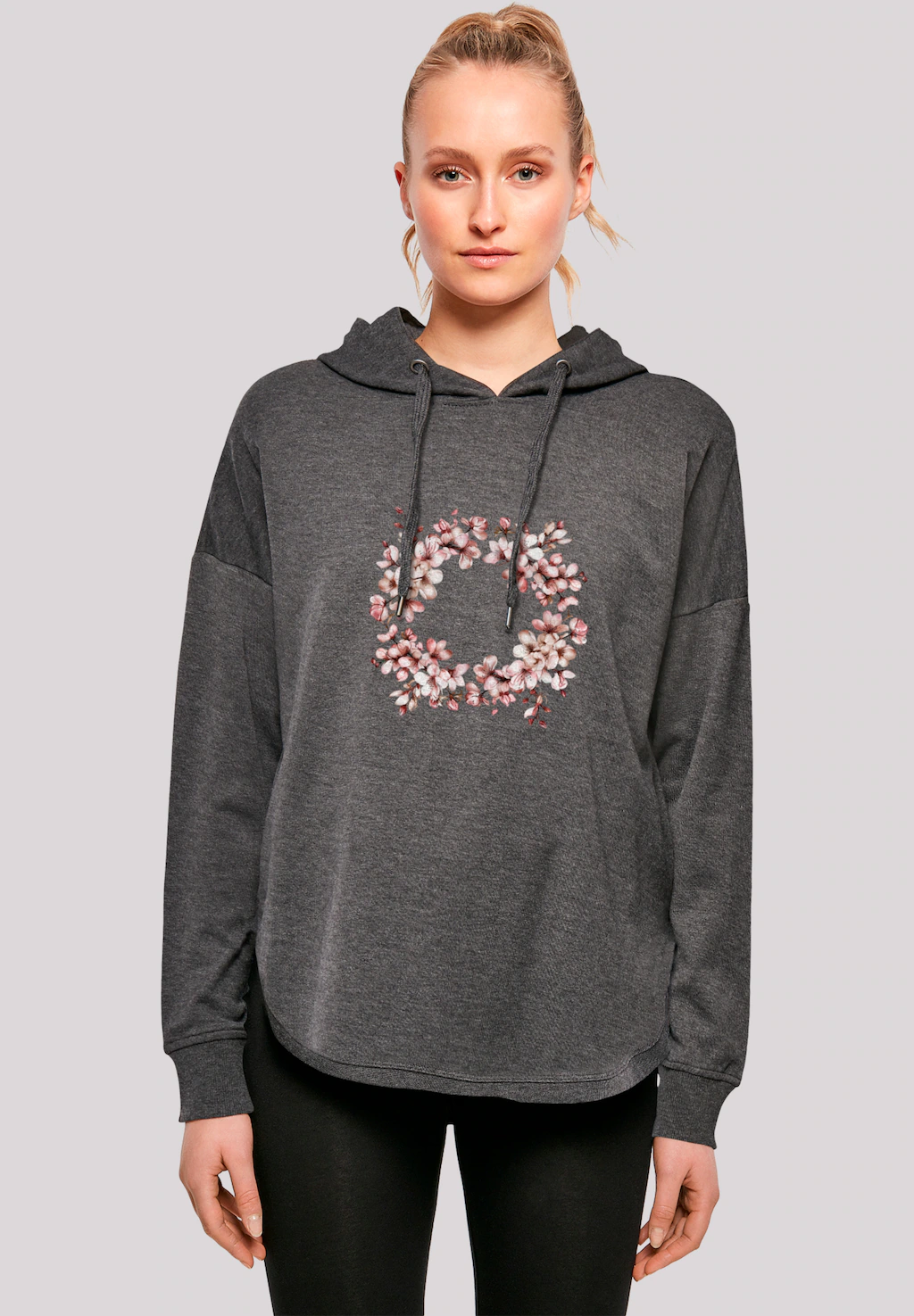 F4NT4STIC Kapuzenpullover "Rosa Frühlings Blumenkranz Dekor", Premium Quali günstig online kaufen