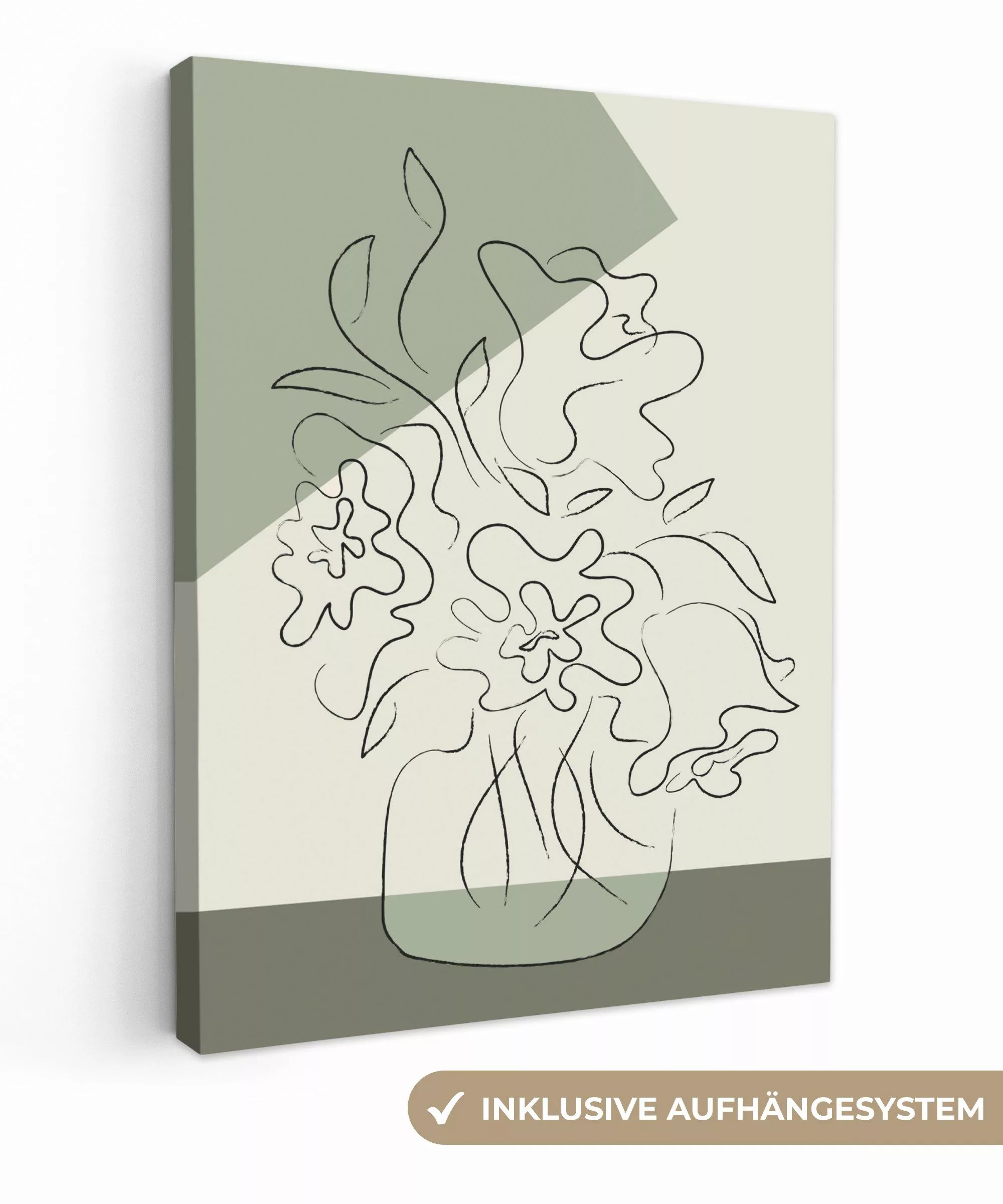 OneMillionCanvasses® Leinwandbild Blumen - Blumentopf - günstig online kaufen