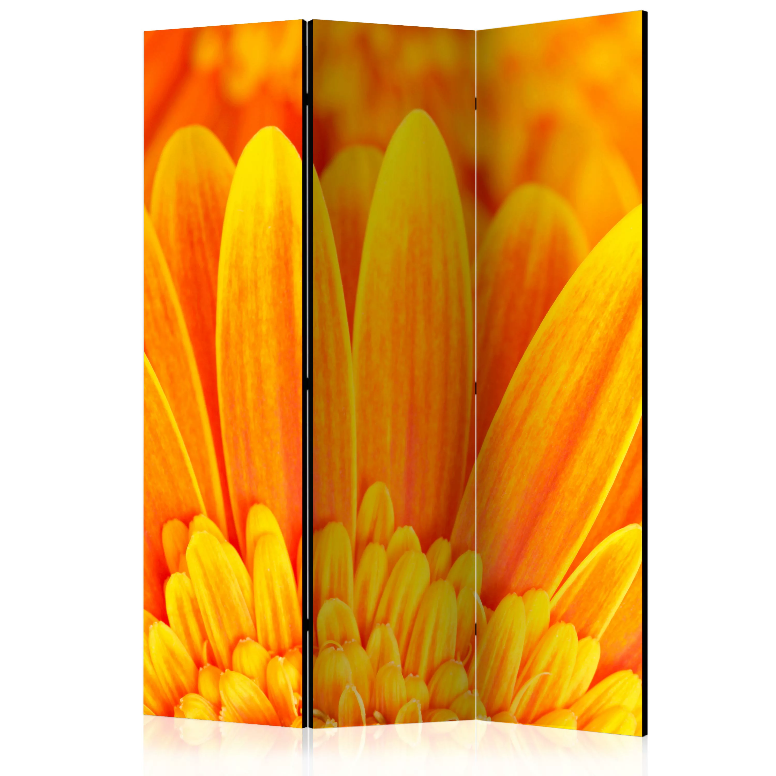 3-teiliges Paravent - Yellow Gerbera Daisies [room Dividers] günstig online kaufen