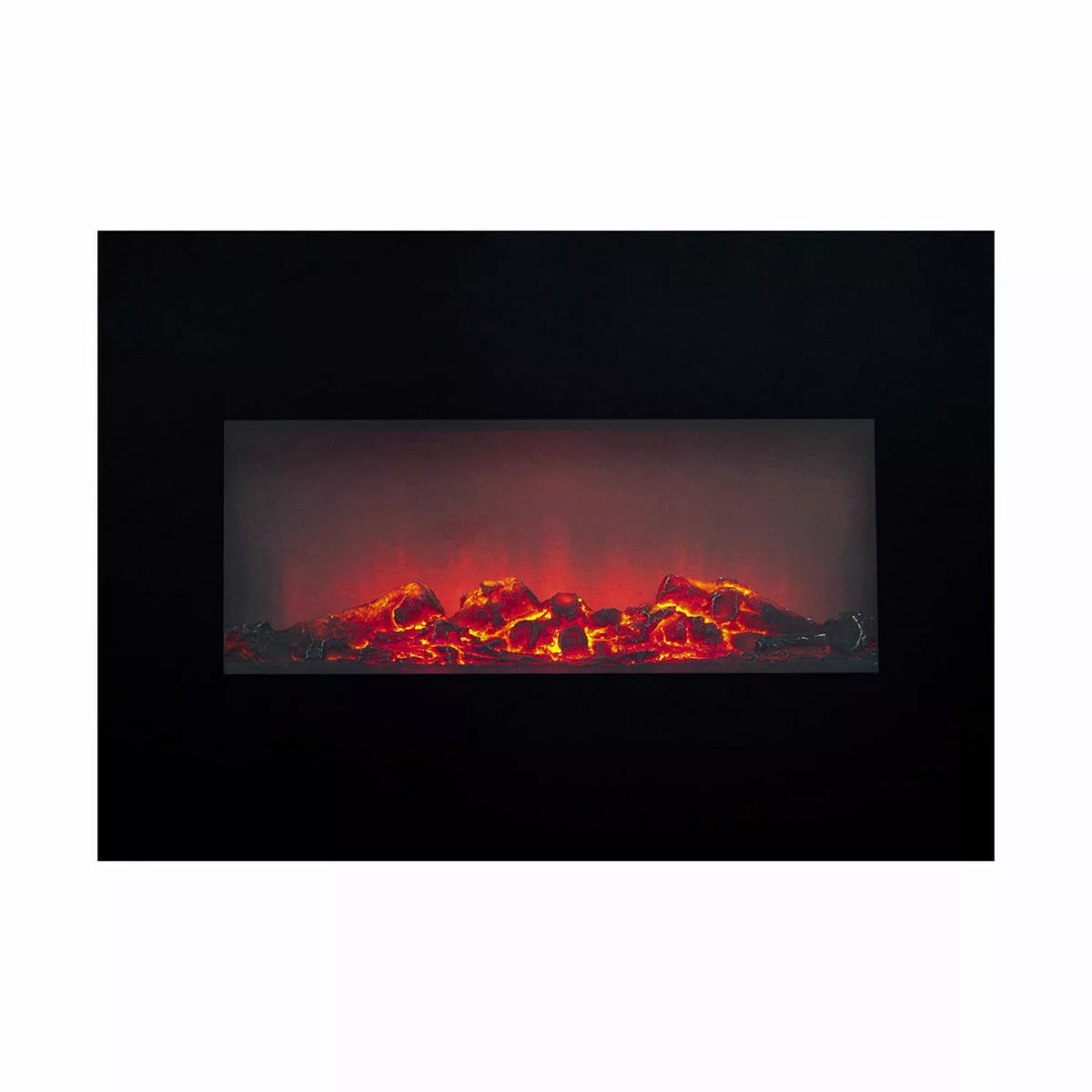 Dekorativer Elektrischer Wandkamin Classic Fire Memphis Schwarz 1800 W günstig online kaufen