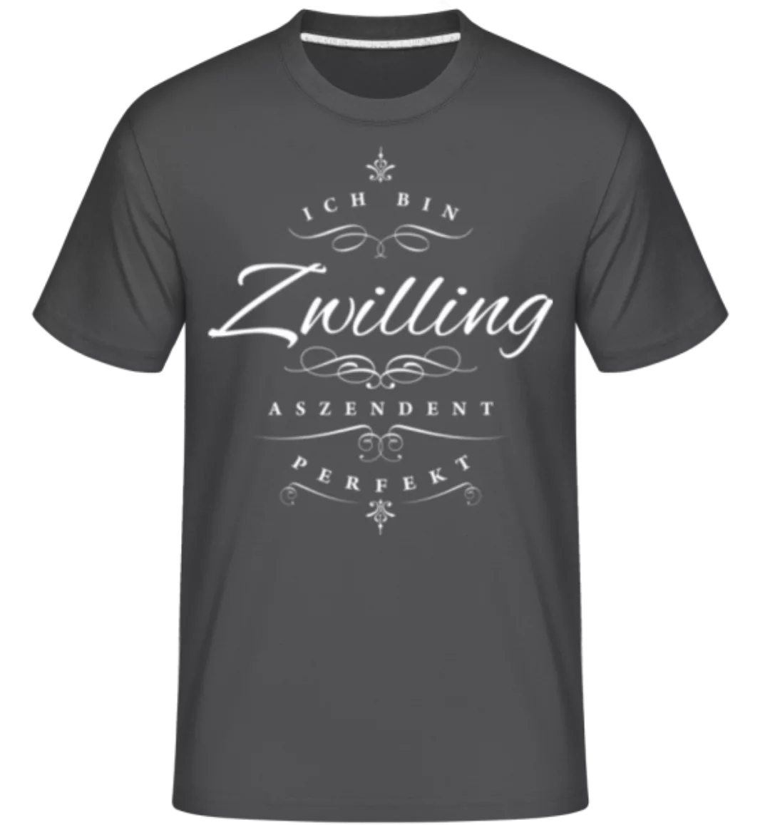 Ich Bin Zwilling Aszendent Perfekt · Shirtinator Männer T-Shirt günstig online kaufen