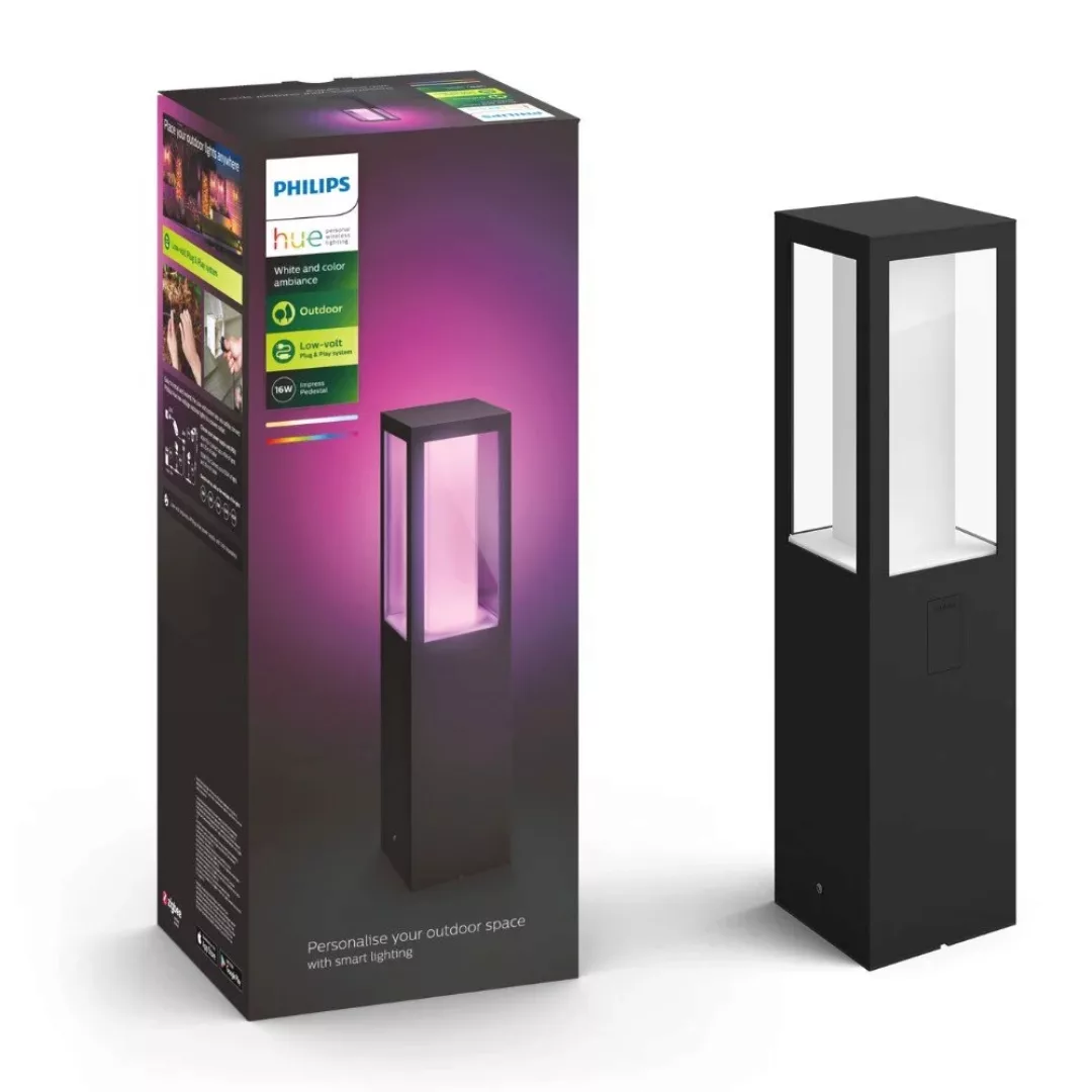 Philips Hue LED-Sockelleuchte Impress White & Color Ambiance Erweiterung günstig online kaufen