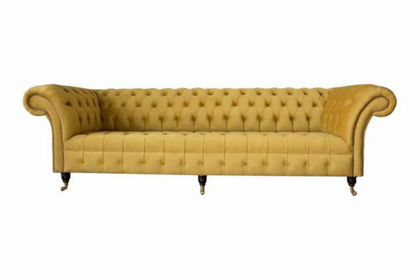 Xlmoebel Sofa Chesterfield Stoff gepolstertes Luxus Sofa Design 4-Sitzer Ne günstig online kaufen