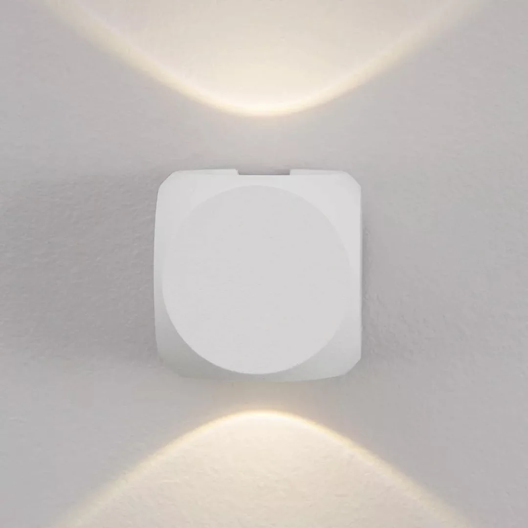 LED Wandleuchte Zari in Weiß 2x 1W 285lm IP54 günstig online kaufen