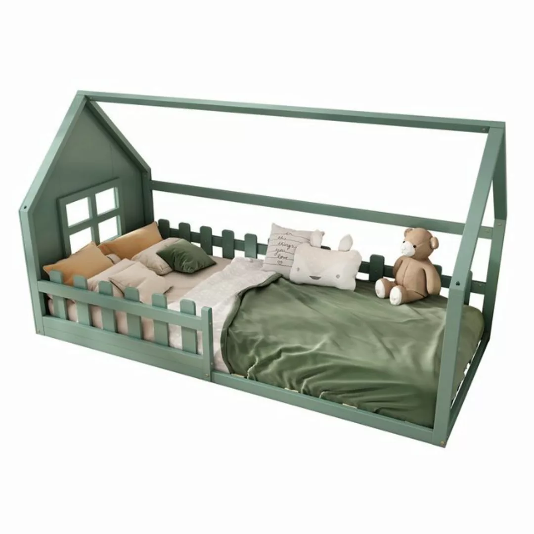 REDOM Kinderbett Hausbett, Holzbett, Flachbett 90*200cm (90*200cm), ohne Ma günstig online kaufen