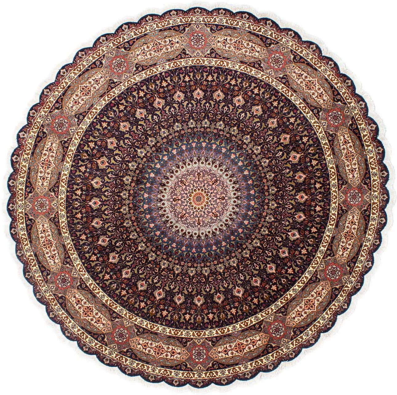 morgenland Orientteppich »Perser - Täbriz - Royal rund - 240 x 240 cm - dun günstig online kaufen