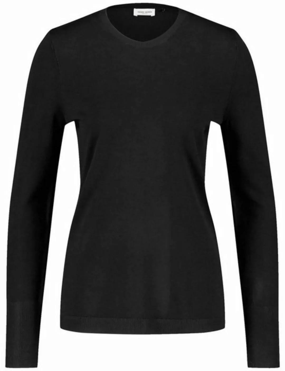 GERRY WEBER Rundhalspullover Nachhaltiger Pullover mit dekorativen Knöpfen günstig online kaufen