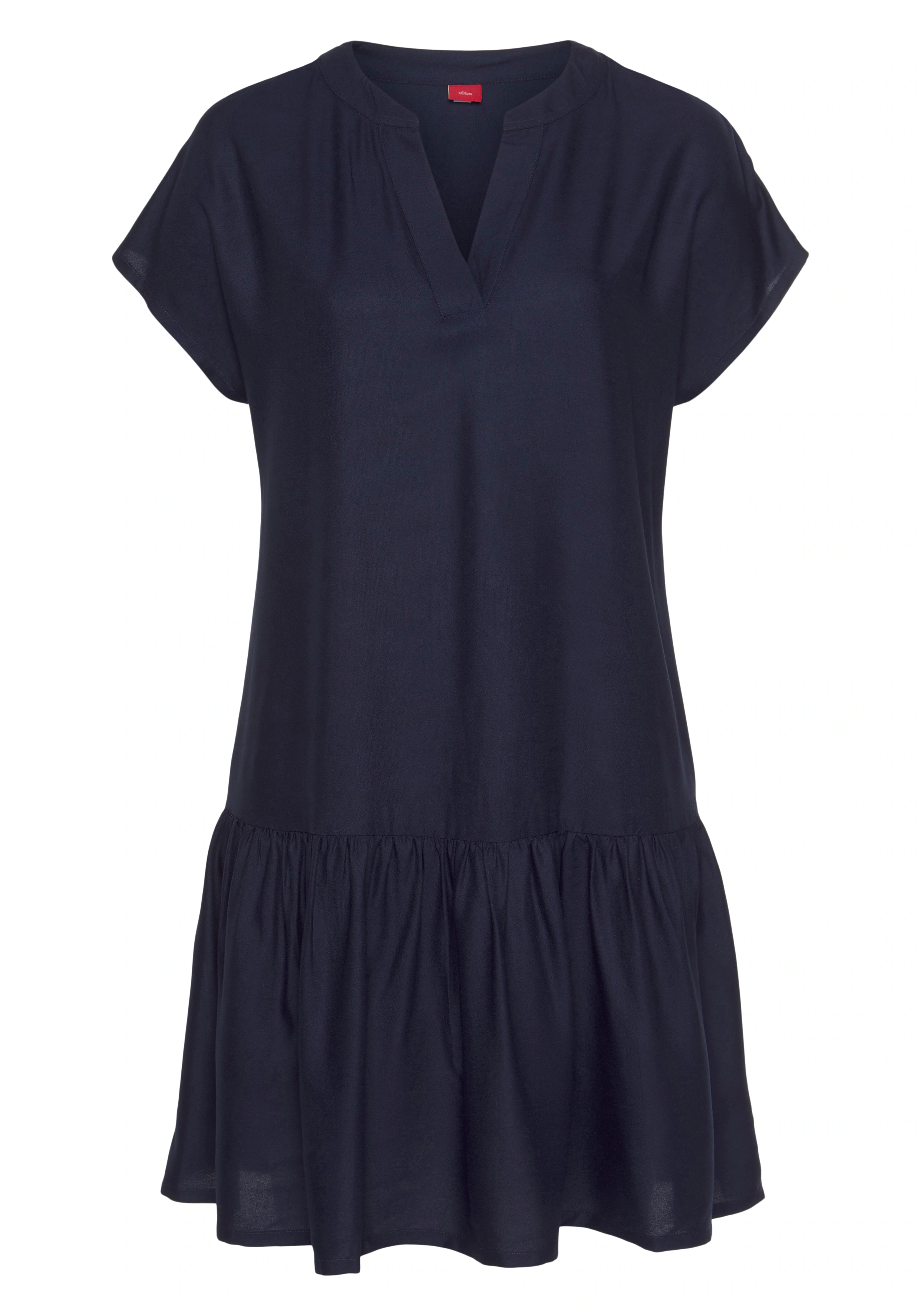 s.Oliver Blusenkleid, mit Volant am Rock, Tunikakleid, Sommerkleid, Basic günstig online kaufen