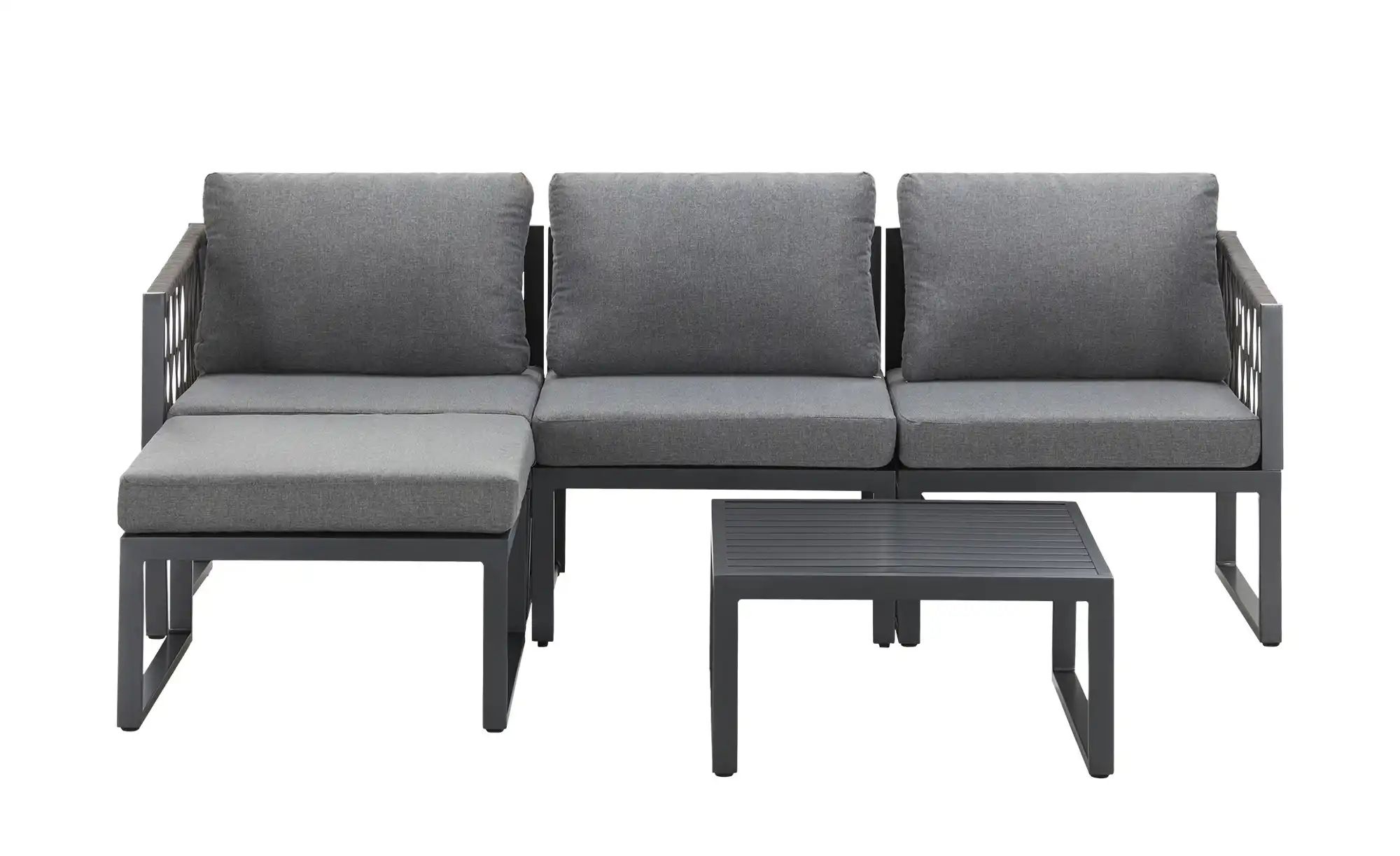 Modulares Sofa-Set  Genf ¦ grau Garten > Gartenmöbel > Gartenmöbelsets - Hö günstig online kaufen