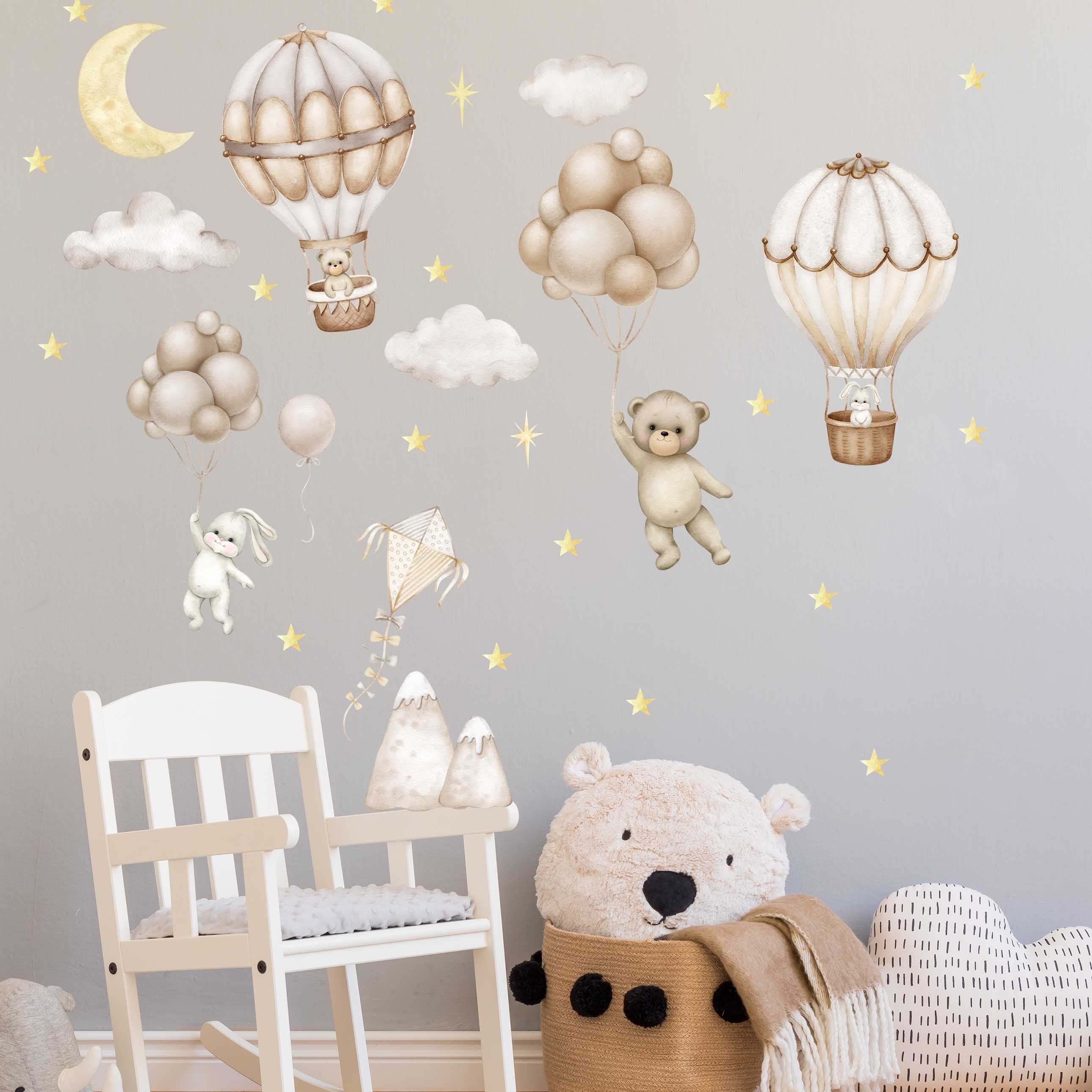 WANDKIND Wandtattoo Heissluftballon Tiere V396 (Bär), günstig online kaufen