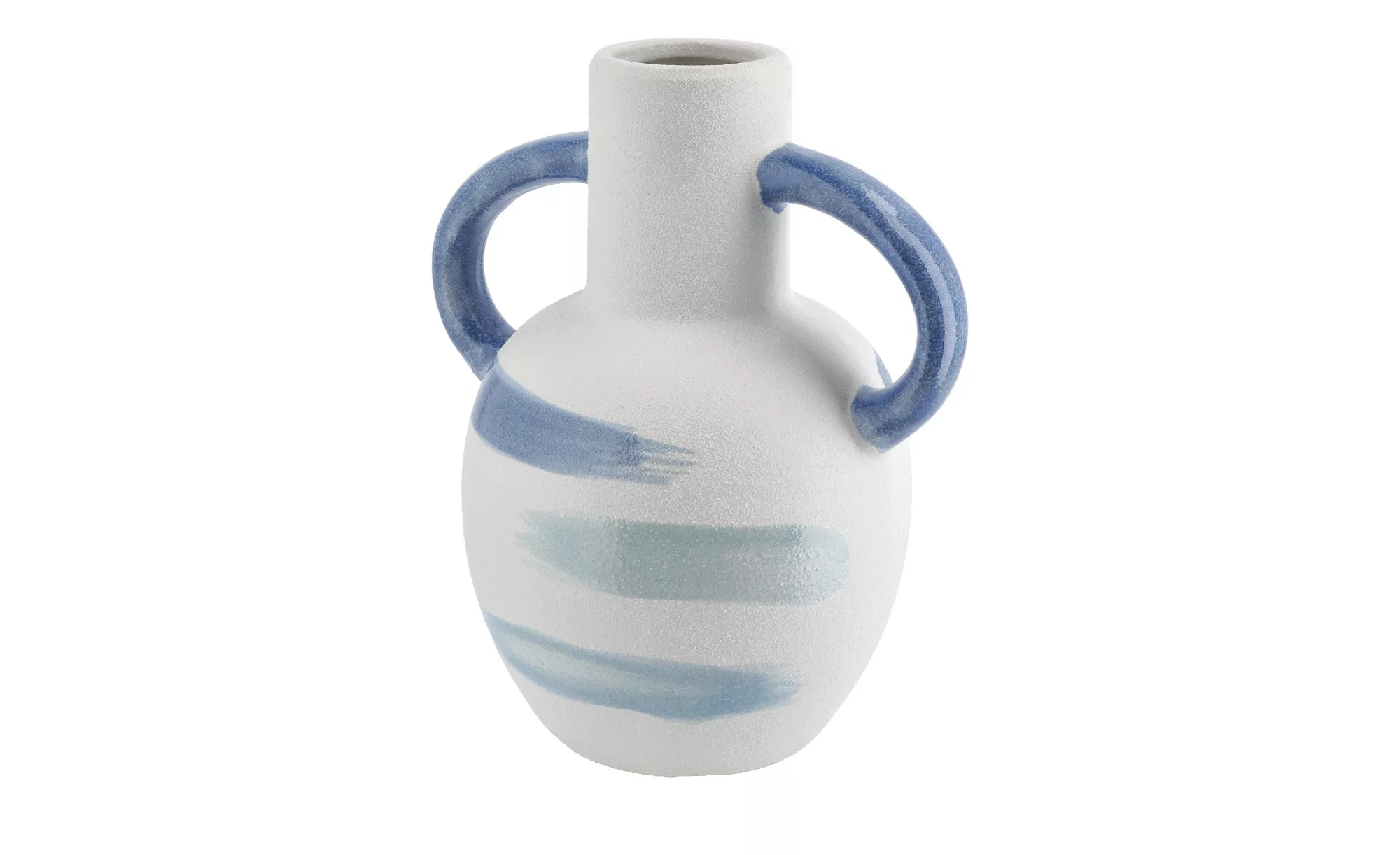 Vase   ¦ blau ¦ Steingut ¦ Maße (cm): H: 15  Ø: 12.5 Accessoires > Vasen - günstig online kaufen