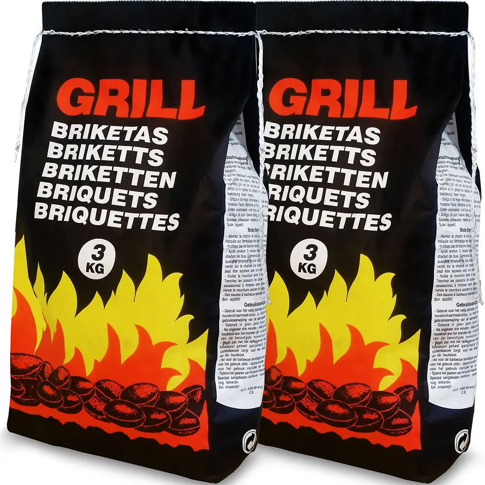 Holzkohlebriketts 2er-Set je 3kg günstig online kaufen