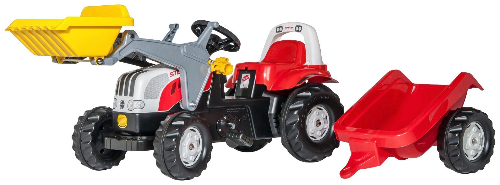 Treppe Traktor Rollykid Steyr 6165 Cvt Junior Rot günstig online kaufen