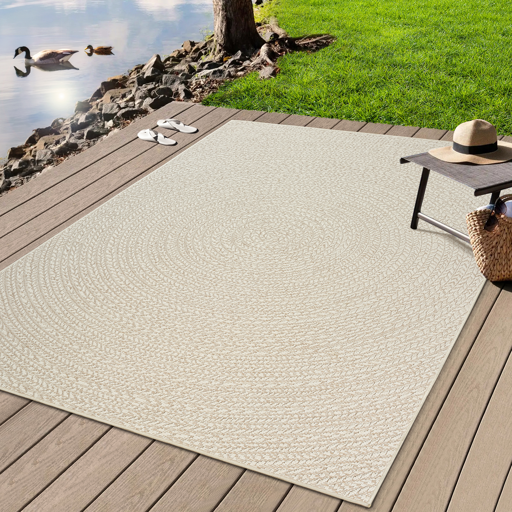 merinos Teppich »Kenzy«, rechteckig, 1 mm Höhe, robuster In- und Outdoor Te günstig online kaufen