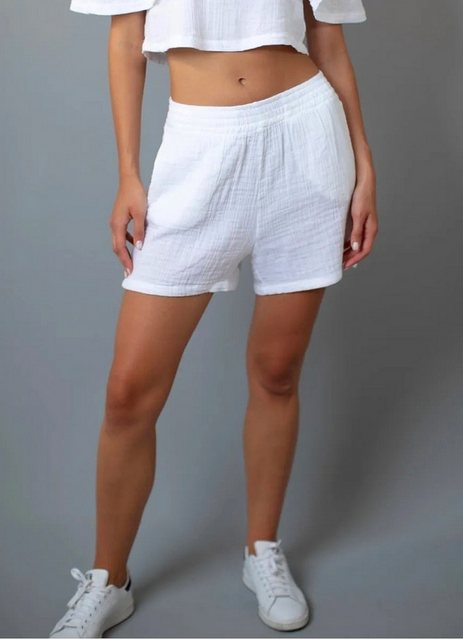 fashionshowcase Shorts Shorts Damen Palazzo-Shorts aus Musselin - Sommerhos günstig online kaufen