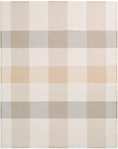 Biederlack Plaid »Plaid White Bouclé«, in klassischem Karodesign günstig online kaufen