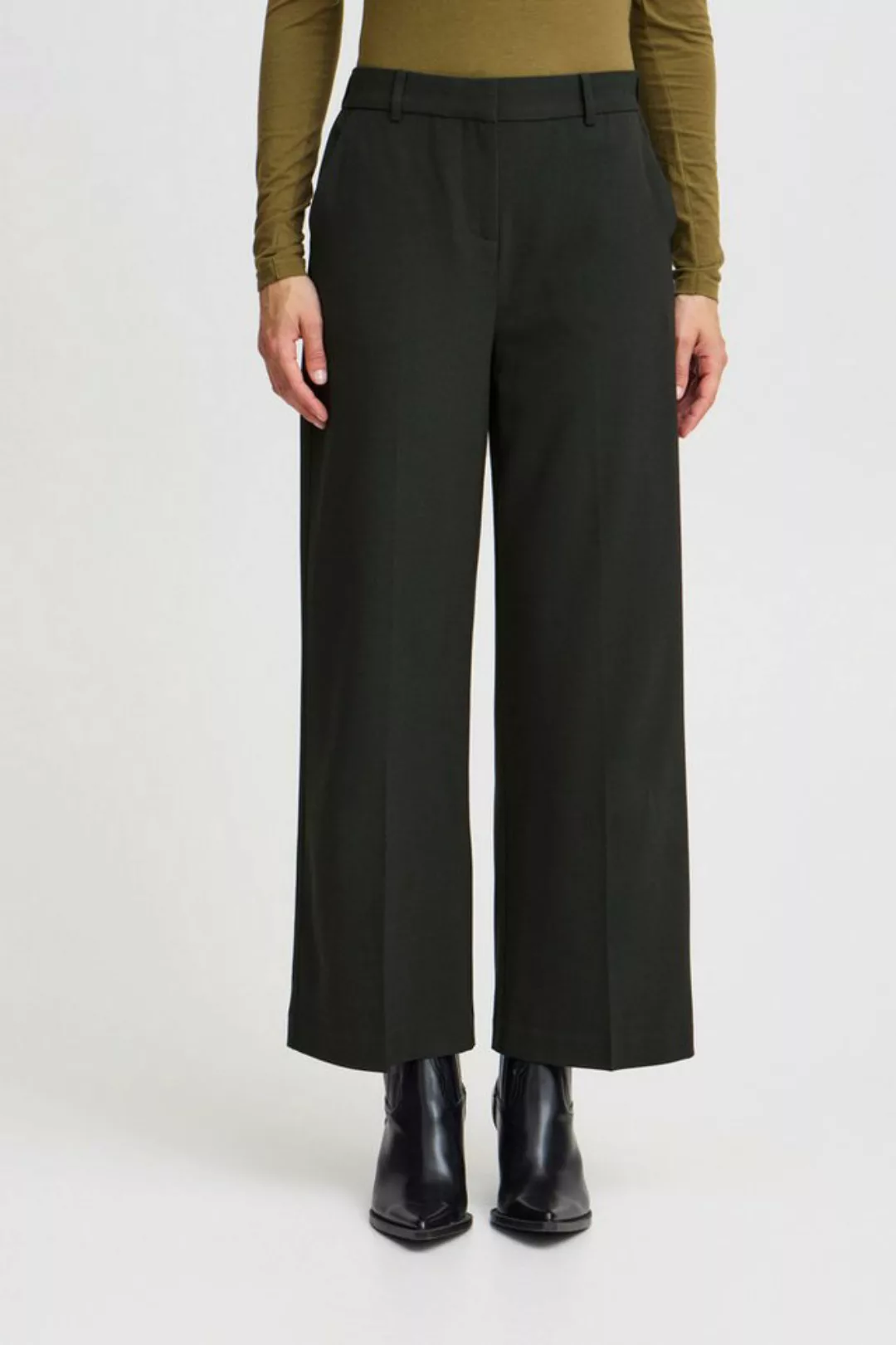 b.young Stoffhose BYDANTA WIDE LEG PANTS 2 CROPPED modische Stoffhose günstig online kaufen