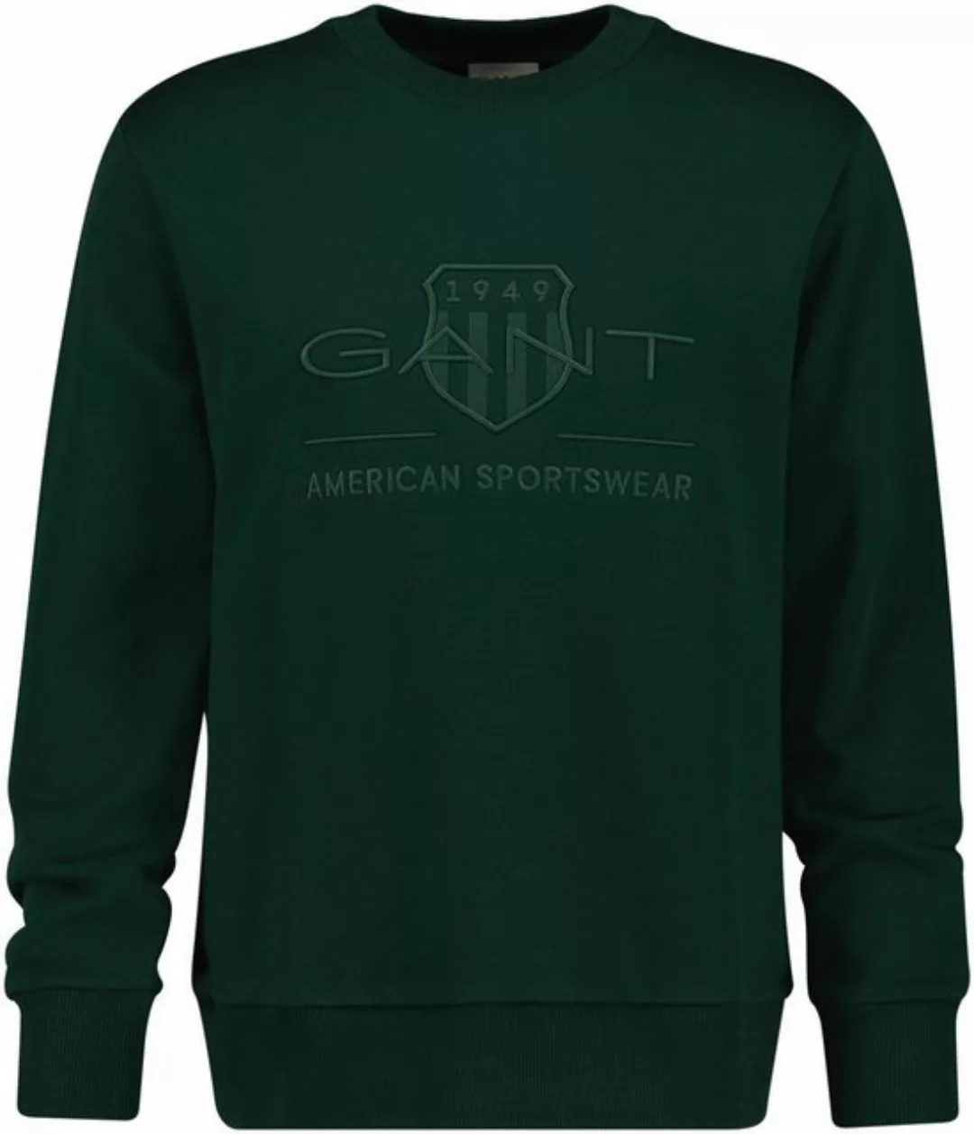 Gant Sweatshirt REG TONAL SHIELD C-NECK SWEAT mit Logostickerei günstig online kaufen