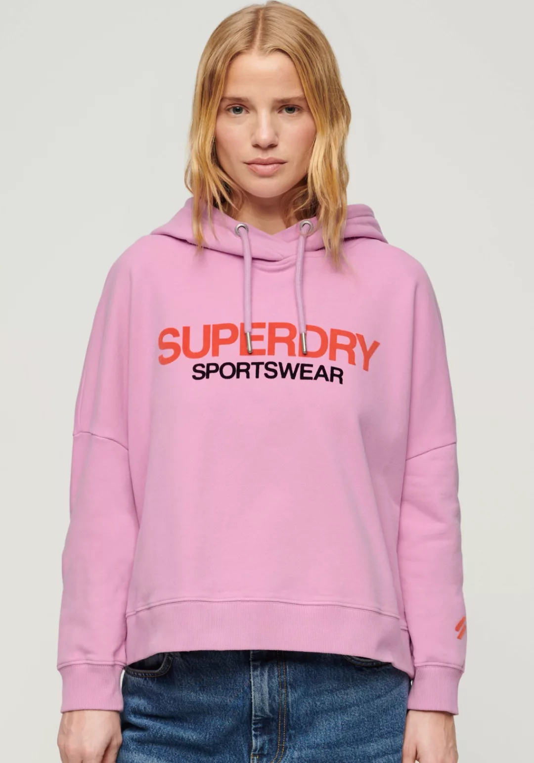 Superdry Kapuzensweatshirt "SPORTSWEAR LOGO BOXY HOOD" günstig online kaufen