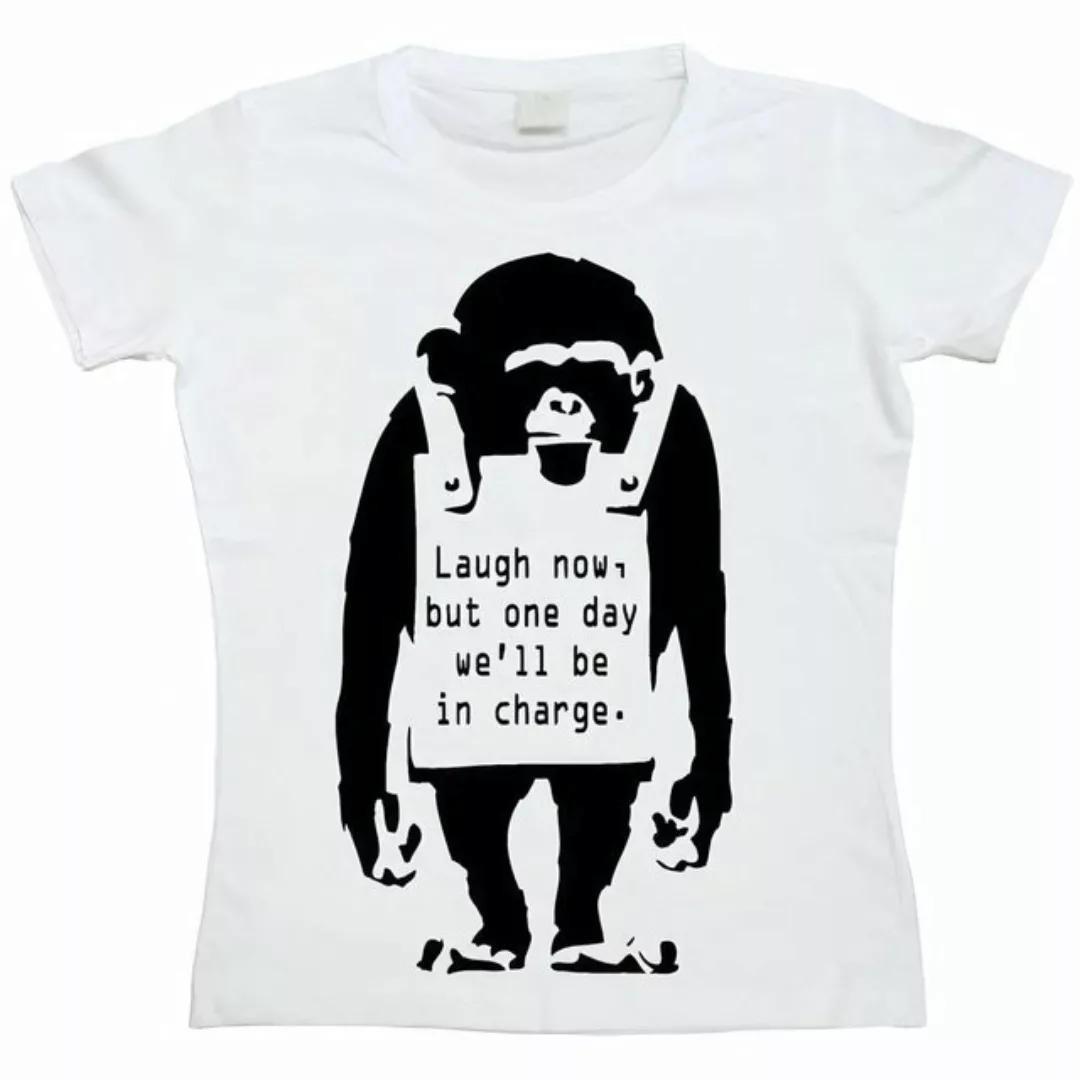 BANKSY T-Shirt Laugh Now Girly T-Shirt günstig online kaufen