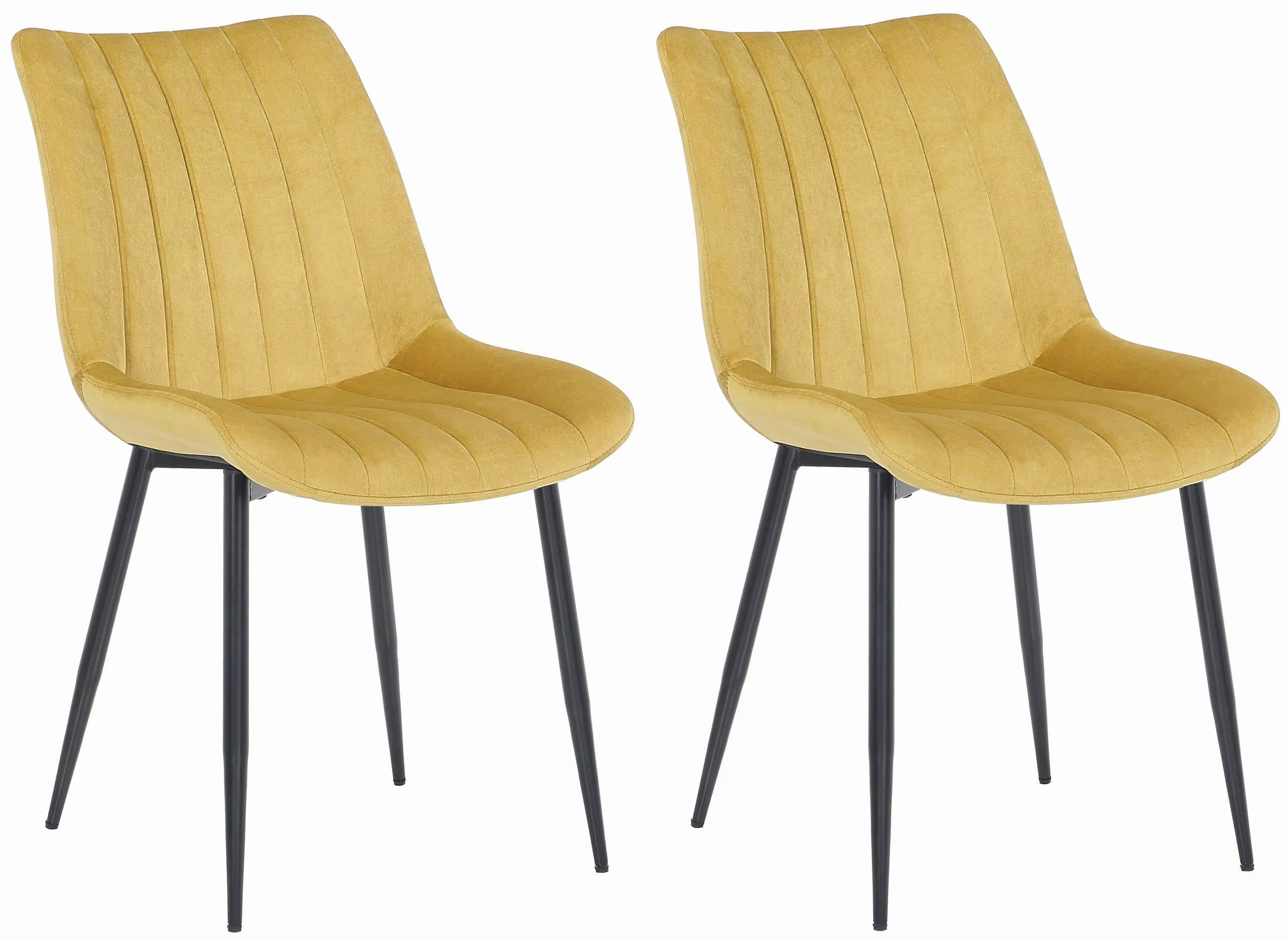 CLP Esszimmerstuhl Rahden Samt (2er Set), günstig online kaufen